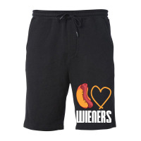 I Love Wieners Quote Fleece Short | Artistshot