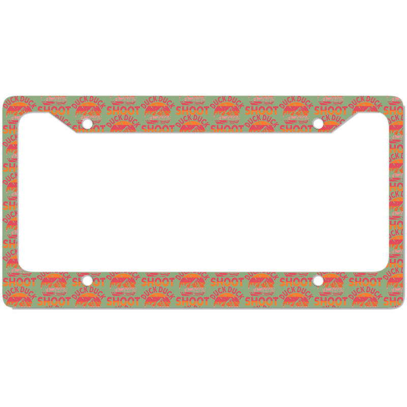 Duck Duck Shoot Hunter Hippie License Plate Frame | Artistshot