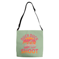 Duck Duck Shoot Hunter Hippie Adjustable Strap Totes | Artistshot