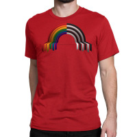 Lgbt Ally Pride Flag 3d Drip Rainbow Design Cool Classic T-shirt | Artistshot