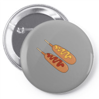 Ketchup And Mustard On Corn Dogs 70s Pin-back Button | Artistshot