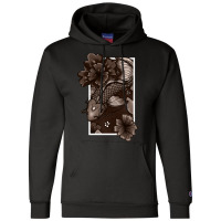 Koi Fish Swimming Through Water And Flowers Copper Champion Hoodie | Artistshot