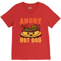 Angry Hot Dog Nature V-neck Tee | Artistshot