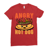 Angry Hot Dog Nature Ladies Fitted T-shirt | Artistshot