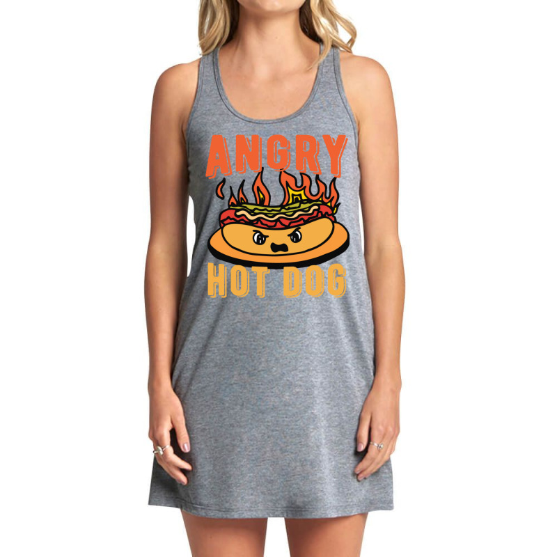 Angry Hot Dog Nature Tank Dress by srojlhuango | Artistshot