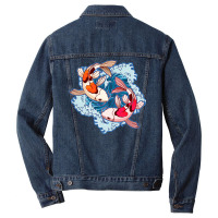 Koi Fish Japanese Tattoo Jinli Japan Coi Carp Hipp Men Denim Jacket | Artistshot