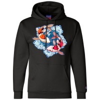 Koi Fish Japanese Tattoo Jinli Japan Coi Carp Hipp Champion Hoodie | Artistshot