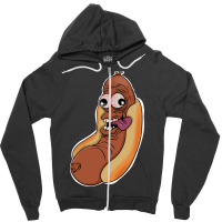 Weiner Hot Dog Hipster Zipper Hoodie | Artistshot