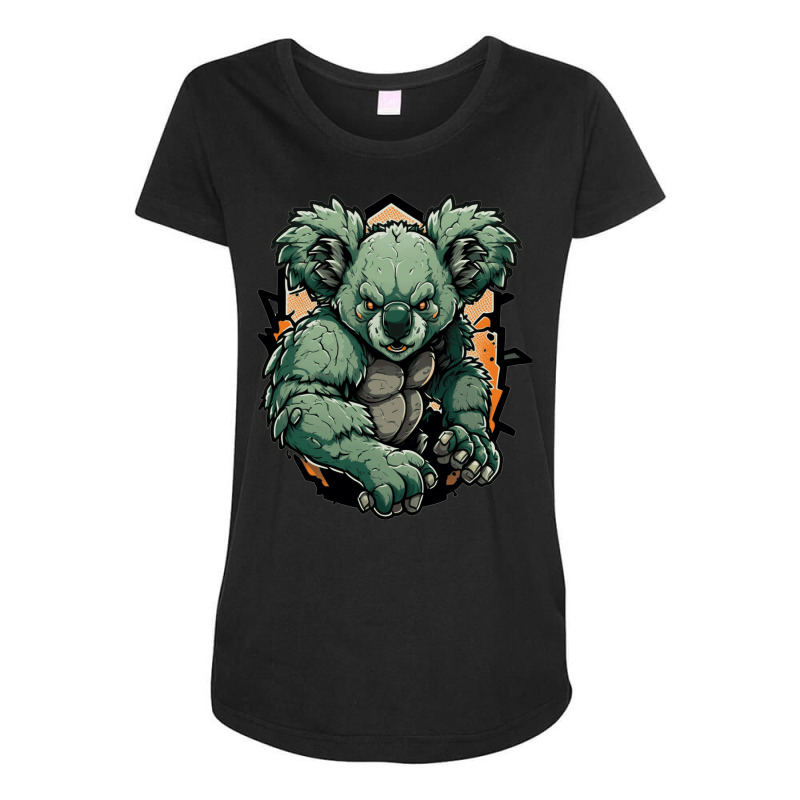 Koala Master Angry Maternity Scoop Neck T-shirt by ConnorOlson191 | Artistshot