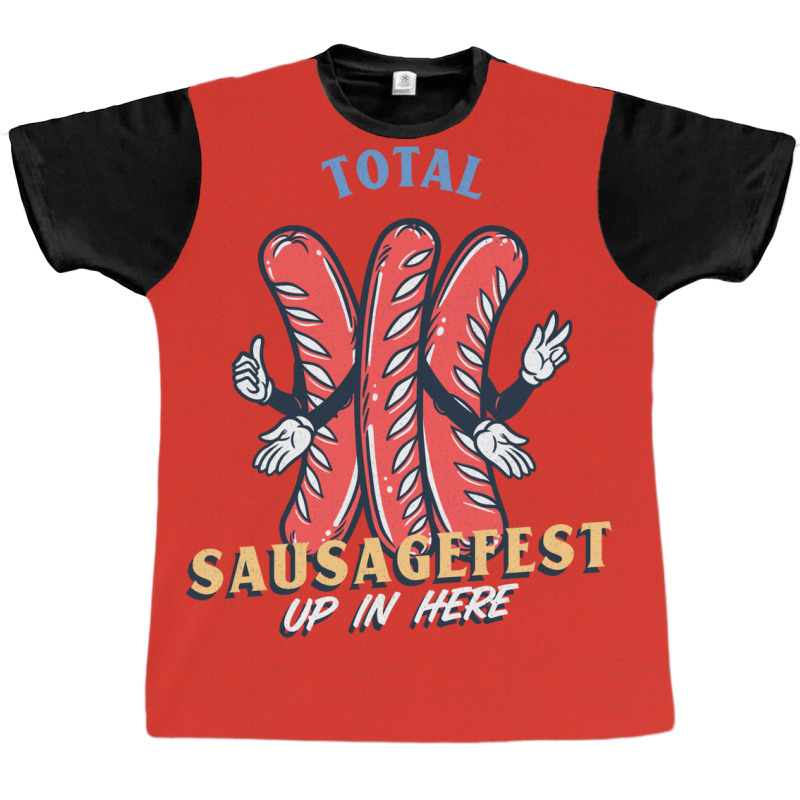 Total Sausagefest Blue Graphic T-shirt | Artistshot