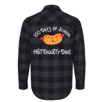 Funny Hot Dog 100 Days Of School Hot Diggety Dog Q Flannel Shirt | Artistshot