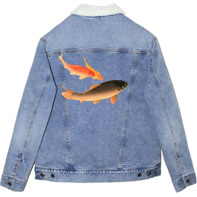 Koi Hipster Unisex Sherpa-lined Denim Jacket | Artistshot