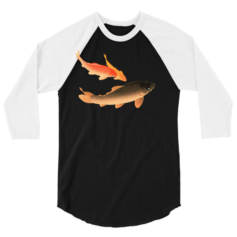 Koi Hipster 3/4 Sleeve Shirt | Artistshot