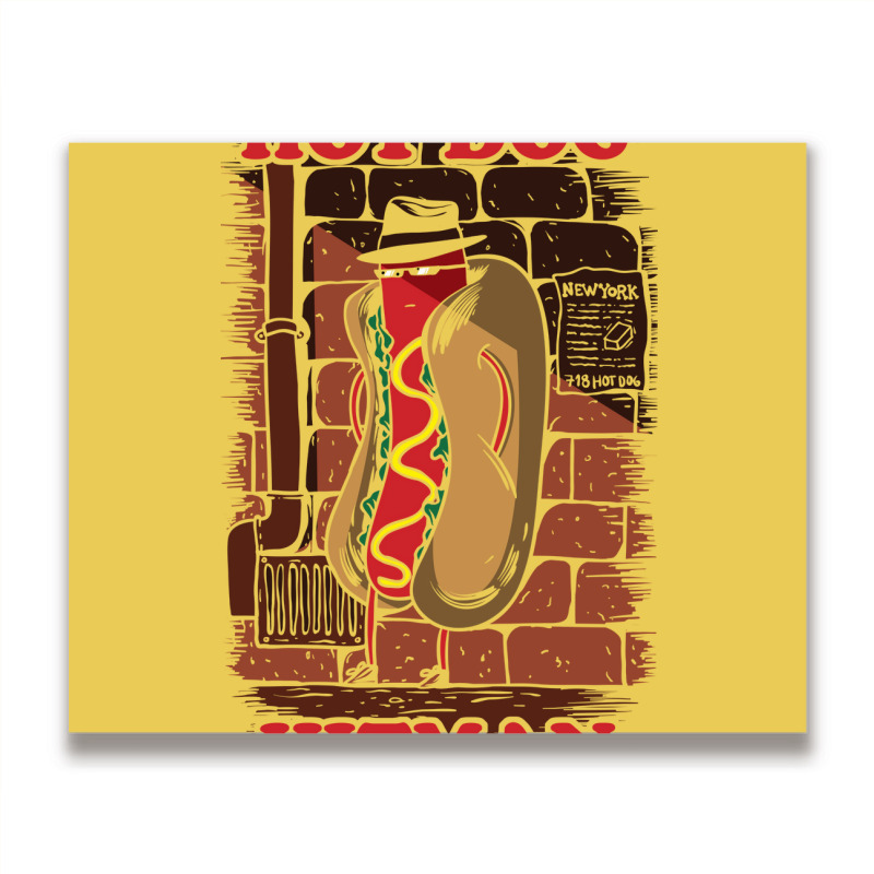 Hot Dog Hitman Girl Metal Print Horizontal | Artistshot