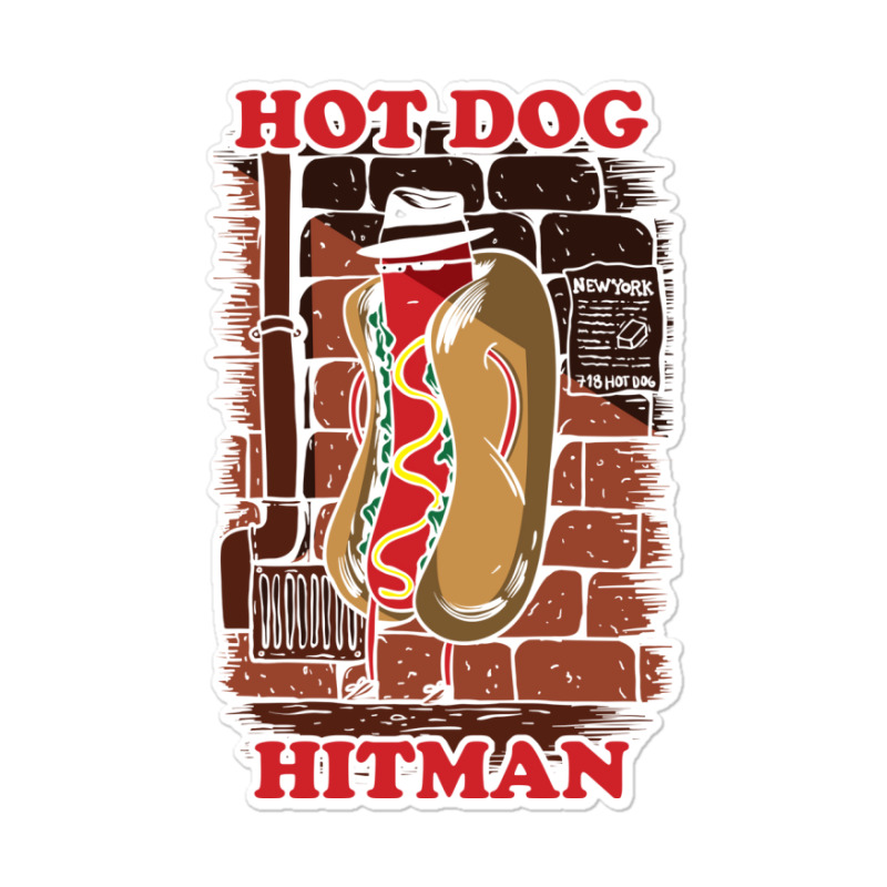 Hot Dog Hitman Girl Sticker | Artistshot