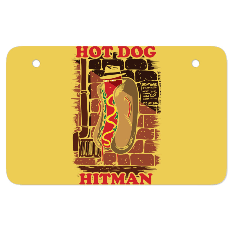 Hot Dog Hitman Girl Atv License Plate | Artistshot