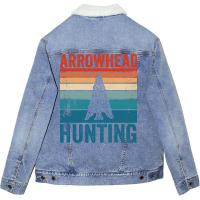 Arrowheads Hunting Retro Style Boy Unisex Sherpa-lined Denim Jacket | Artistshot