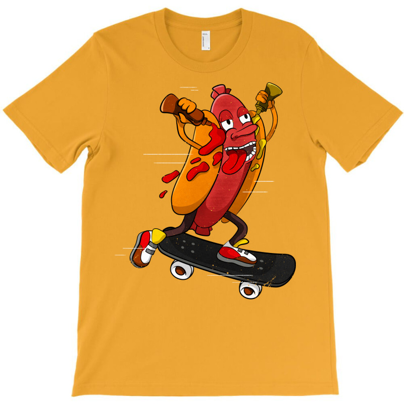 Hotdog Skater Funny Skating Bratwurst Nature T-shirt | Artistshot