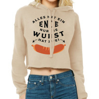 Funny German Wurst Sausage Hippie Cropped Hoodie | Artistshot