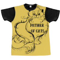 Best Mother Of Cats Graphic T-shirt | Artistshot