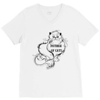 Best Mother Of Cats V-neck Tee | Artistshot