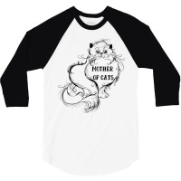 Best Mother Of Cats 3/4 Sleeve Shirt | Artistshot