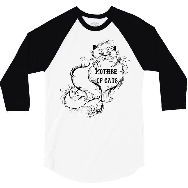 Best Mother Of Cats 3/4 Sleeve Shirt by aguadoseagerk | Artistshot