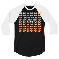 Hot Dog Diet Cute 3/4 Sleeve Shirt | Artistshot