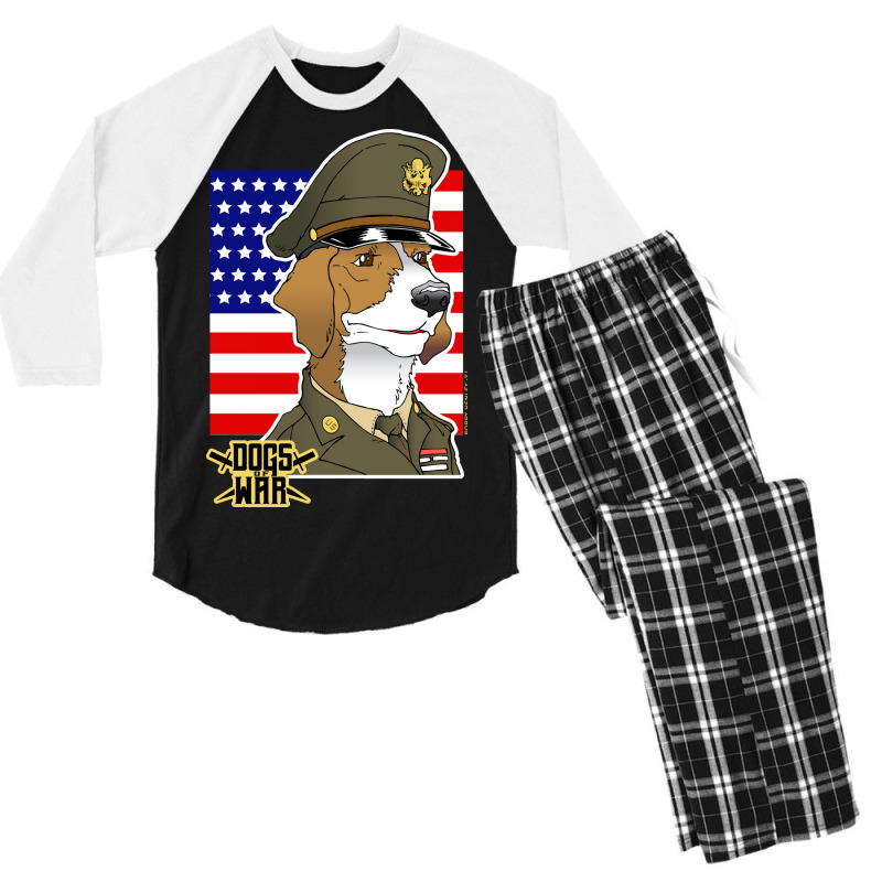 Dogs Of War Us Army Men's 3/4 Sleeve Pajama Set | Artistshot