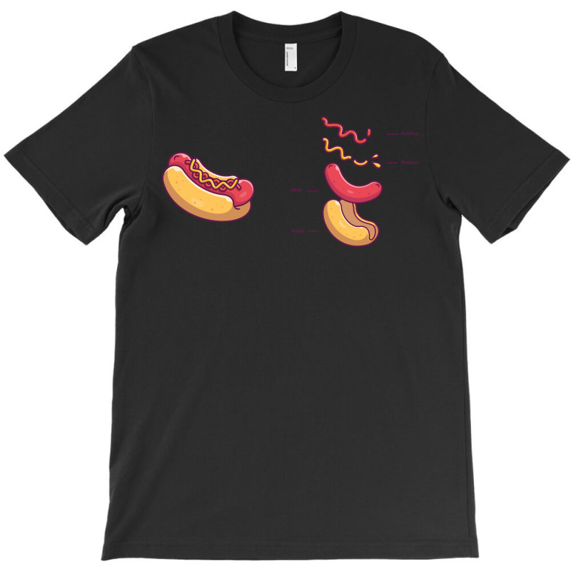 Hot Dog Ingredients Cool T-shirt | Artistshot