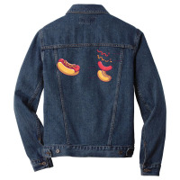 Hot Dog Ingredients Cool Men Denim Jacket | Artistshot