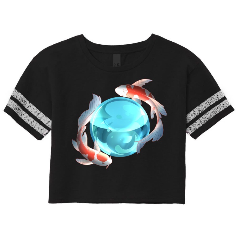 Koi Stars Scorecard Crop Tee by raalhuzrelih | Artistshot