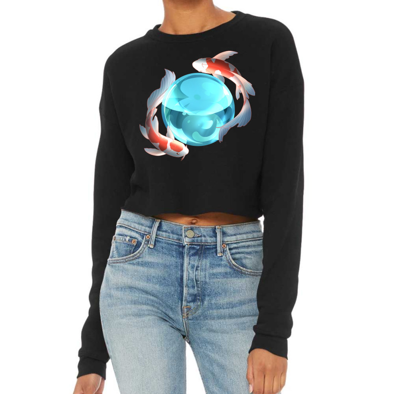 Koi Stars Cropped Sweater by raalhuzrelih | Artistshot