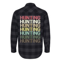 Colorful Text Hunting Trending Flannel Shirt | Artistshot