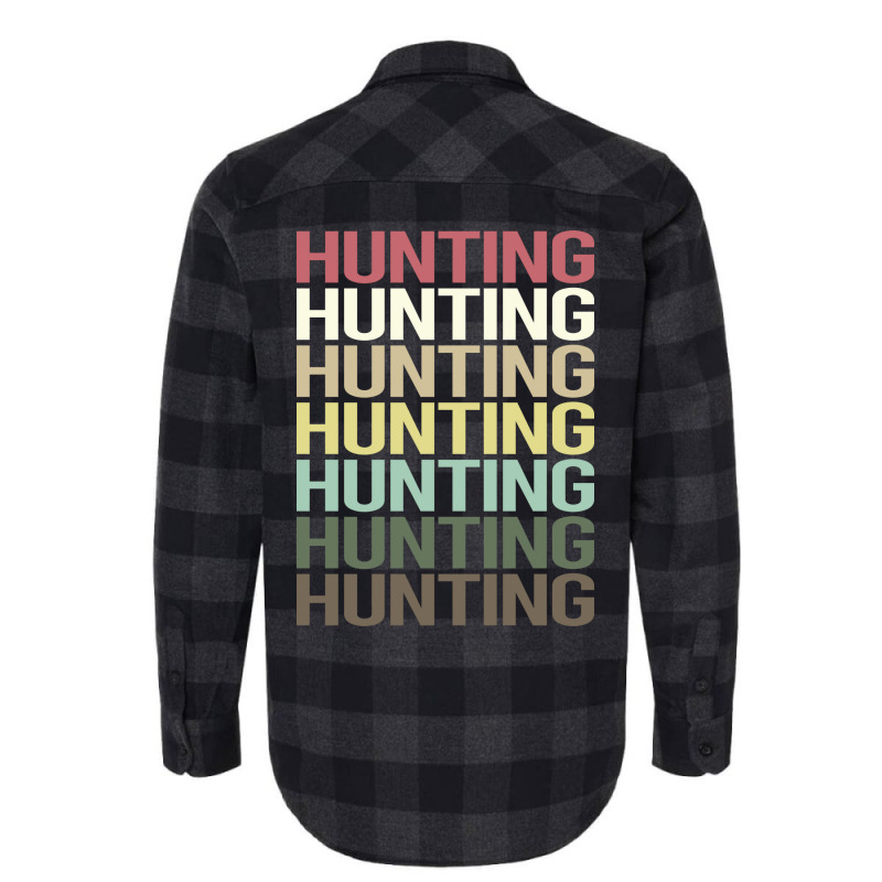 Colorful Text Hunting Trending Flannel Shirt by lenainplongo2 | Artistshot