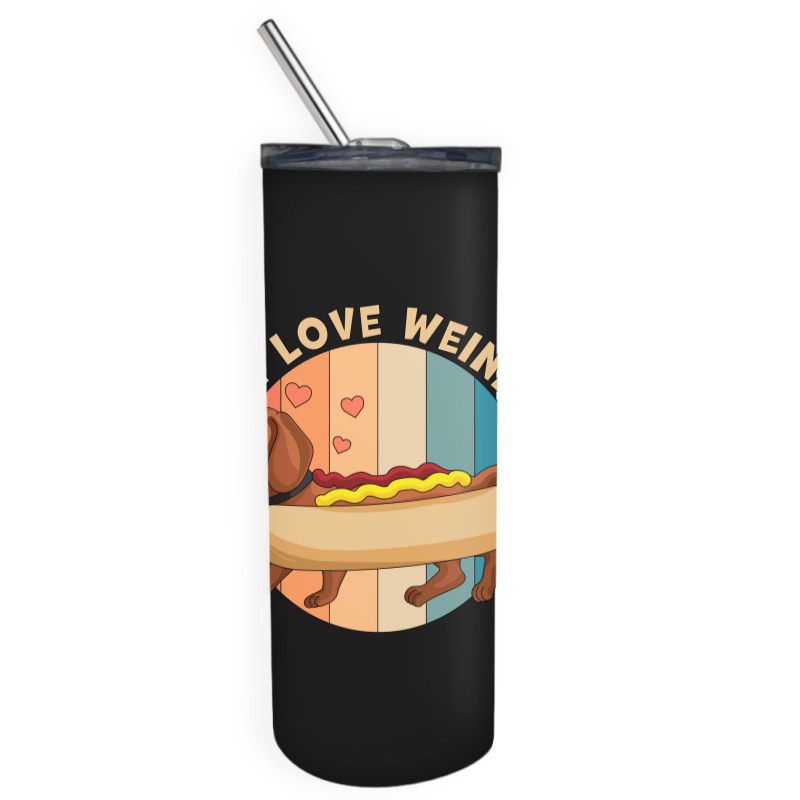 I Love Weiners Hot Dog Dachshund Nostalgia Skinny Tumbler | Artistshot