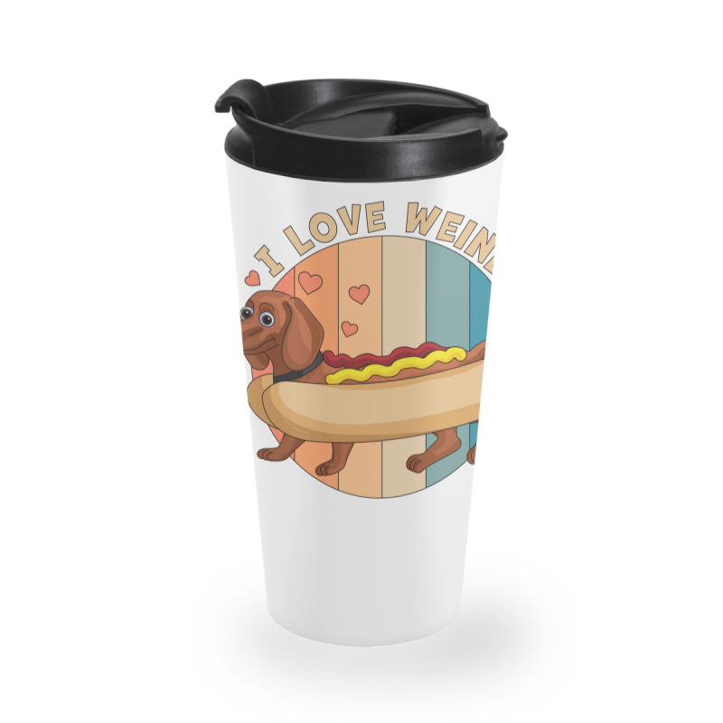 I Love Weiners Hot Dog Dachshund Nostalgia Travel Mug | Artistshot