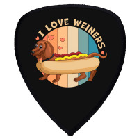 I Love Weiners Hot Dog Dachshund Nostalgia Shield S Patch | Artistshot