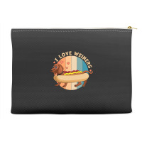 I Love Weiners Hot Dog Dachshund Nostalgia Accessory Pouches | Artistshot