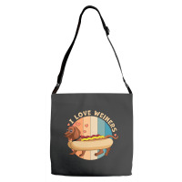 I Love Weiners Hot Dog Dachshund Nostalgia Adjustable Strap Totes | Artistshot