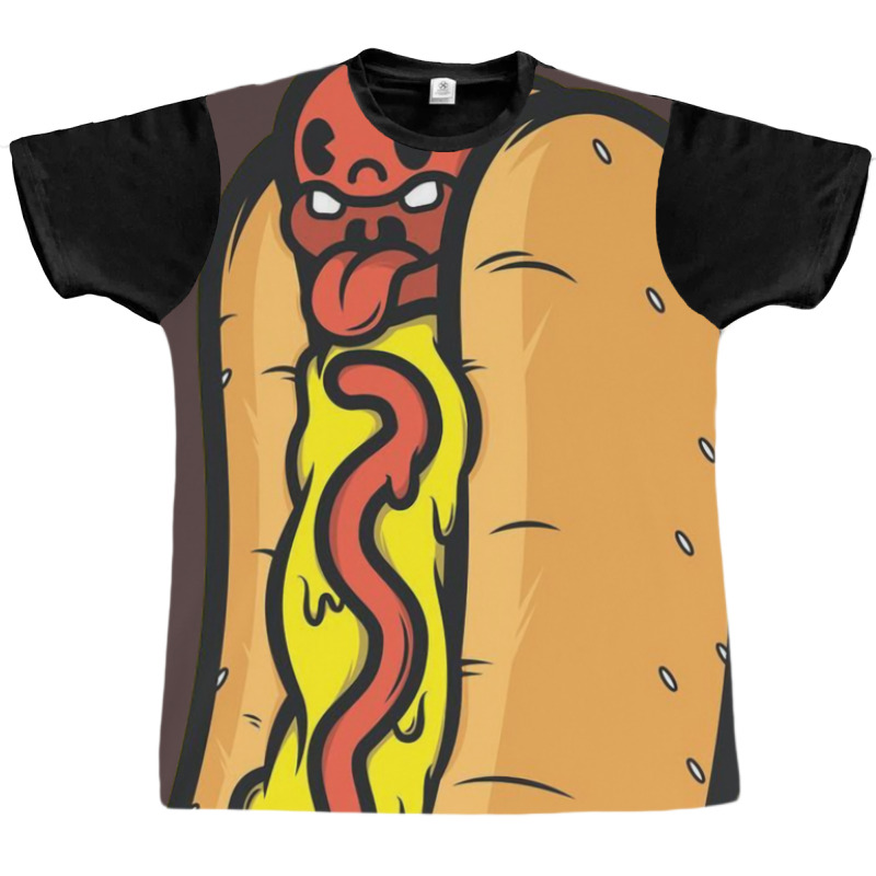 Hotdog Yellow Graphic T-shirt | Artistshot