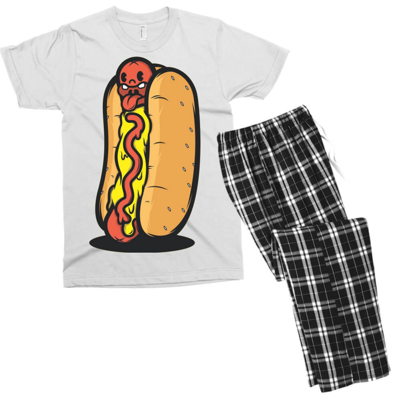 Hotdog Yellow Men's T-shirt Pajama Set | Artistshot