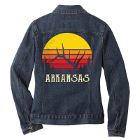 Elk Deer Shed Antler Hunting Arkansas River  Cute Ladies Denim Jacket | Artistshot