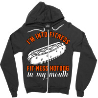 Im Into Fitness Fitness Hot Dog In My Mouth Summer Zipper Hoodie | Artistshot