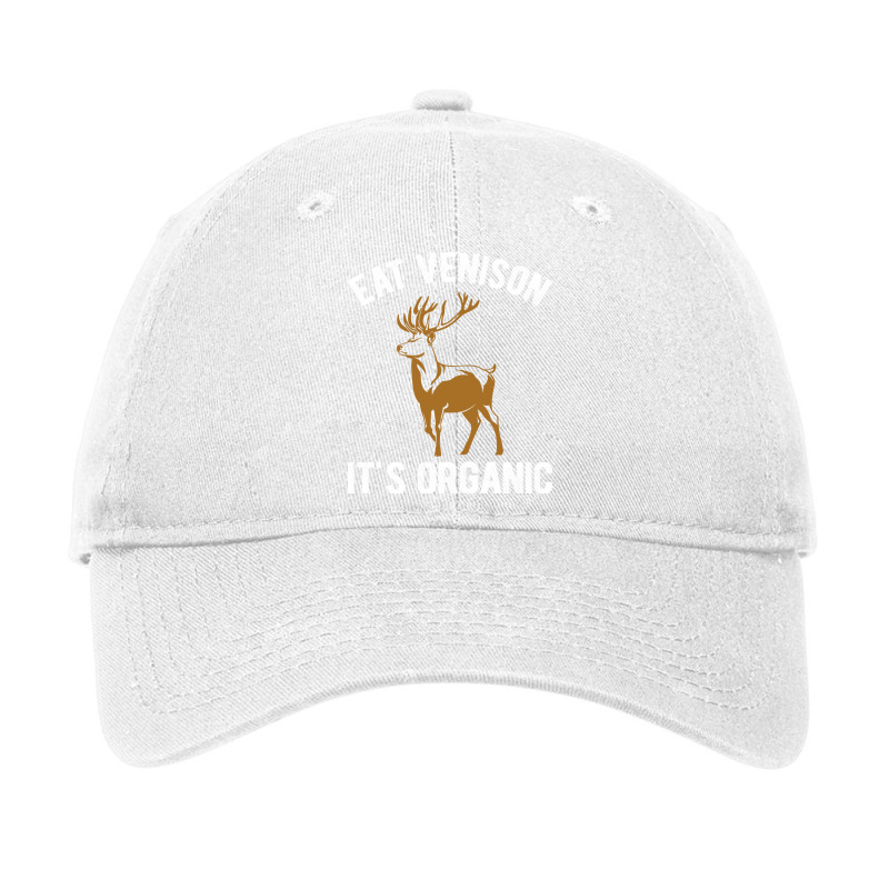 Eat Venison Its Organic Hunting Nostalgia Adjustable Cap by drazicemeranf | Artistshot