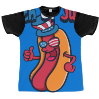 4th Of July Hotdog Travel Graphic T-shirt | Artistshot