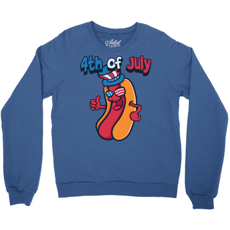 4th Of July Hotdog Travel Crewneck Sweatshirt | Artistshot