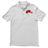 Awesome Betta Halfmoon Red And White Hippie Men's Polo Shirt | Artistshot