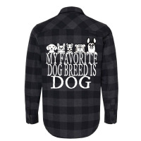 My Fav Dog Breed Is Dog Red Flannel Shirt | Artistshot