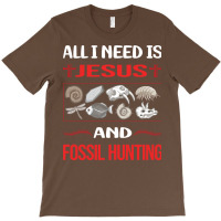 Funny Jesus Fossil Hunting Paleontology Paleontolo T-shirt | Artistshot